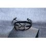 Handmade Braided Rope Satanic Symbol Sigil of Lucifer Charm Bracelets Seal of Satan Jewelry