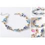 RONLLNA Bracelet for Women Birthstone Charm Eternal Love Crystal Jewelry for Women Girl