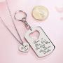 ELOI Father Daughter Gifts, Daddys Girl Necklace, Gift for Daughter,Theres This Girl Who Stole My Heart She Calls Me Daddy Keychain Christmas Fathers Day Jewelry Set