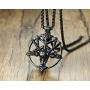 VNOX Church of Satan Seal of Baphomet Satanic Goat of Mendes Goat Head Devil Pendant Lucifer Necklace,Inverted Pentagram Amulet Jewelry