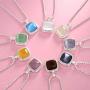 QYYGYLLR Contemporary Classic Stone Pendant Necklace Gifts for Women