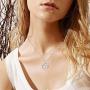 Distance Rose Heart Necklace for Women 925 Sterling Sliver I Love You Forever Rose Flower Jewelry for Girlfriend Wife Mom Daughter Girls