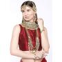 Aheli Ethnic Indian Traditional Bollywood Fashion Kundan Bridal Jewelry Set with Choker Earrings Maang Tikka Hathphool for Women