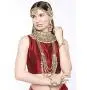 Aheli Ethnic Indian Traditional Bollywood Fashion Kundan Bridal Jewelry Set with Choker Earrings Maang Tikka Hathphool for Women