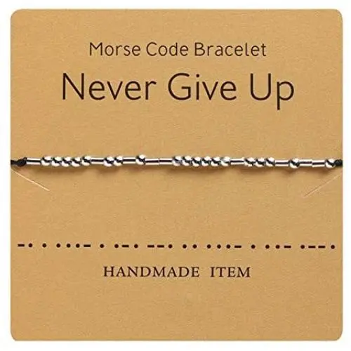 MRSXXNTY Morse Code Bracelet Keep Fucking Going Adjustable Bracelet Beads on Silk Cord Friendship Inspirational Jewelry Gifts for Her MRSXXNTY Morse Code Bracelet Keep Fucking Going Adjustable Bracelet Beads on Silk Cord Friendship Inspirational Jewelry Gifts for Her