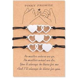 PPJew Best Friend Bracelets Friendship Matching Bracelet Distance Jewelry Gift for Women Girls Sister