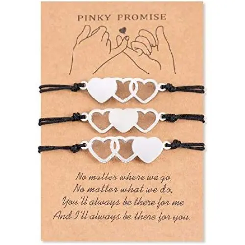PPJew Best Friend Bracelets Friendship Matching Bracelet Distance Jewelry Gift for Women Girls Sister PPJew Best Friend Bracelets Friendship Matching Bracelet Distance Jewelry Gift for Women Girls Sister