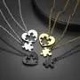 U7 Couples Necklace Stainless Steel Gold Color Custom Cat Yin Yang/Heart Puzzle BFF Friendship/Mother Daugther/His and Her Matching Set Necklaces for Men Women