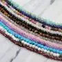 ZENGORI 1 Pcs 3mm Faceted Natural Multi-Kind Gemstones Bead Choker Necklace Adjustable Handmade Jewelry ZENGORI 1 Pcs 3mm Faceted Natural Multi-Kind Gemstones Bead Choker Necklace Adjustable Handmade Jewelry