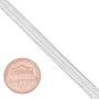 3mm-14mm Solid .925 Sterling Silver Flat Herringbone Chain Necklace or Bracelet