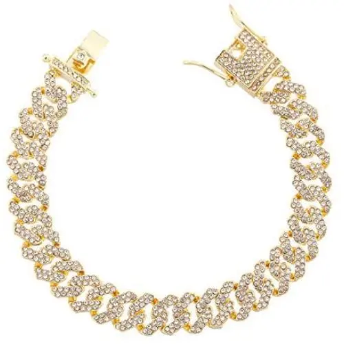 kelistom Gold Chain for Men Women Iced Out, Hip-hop Real 18K Gold/Platinum Plated CZ Fully Iced-Out Miami Cuban Necklace Bracelet Punk Jewelry kelistom Gold Chain for Men Women Iced Out, Hip-hop Real 18K Gold/Platinum Plated CZ Fully Iced-Out Miami Cuban Necklace Bracelet Punk Jewelry