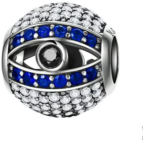 Eternalll Jewellery 100% Authentic 925 Sterling Silver for Women Charm Bracelets Evil Eye Charm Angel Charm Symbol Charm Zircon Charm Spacer Beads Fit Charms Bracelet Eternalll Jewellery 100% Authentic 925 Sterling Silver for Women Charm Bracelets Evil Eye Charm Angel Charm Symbol Charm Zircon Charm Spacer Beads Fit Charms Bracelet