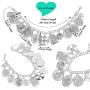 RechicGu Catholic Religious Church Medals Cross Chain Cuff Bracelet Bangle Charm Inspirational Bible Jesus Saints Pray for US