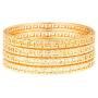 Efulgenz Indian Style Bollywood 14 K Gold Plated Filigree Wedding Bridal Bracelet Bangle Set Jewelry