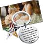 BAUNA OES Sorority Gifts Order of The Eastern Star Keychain to Be A Star You Must Shine Your Light Masonic Jewelry for Her