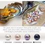Freshwater Pearl Earrings Dangle Drop Sterling Silver Earrings 8-9mm Cultured Pearl Fine Jewelry for Women Girls