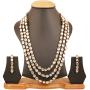 Touchstone ''Contemporary Kundan Collection Indian Bollywood Look Bridal Jewelry Necklace in Antique Gold Tone for Women