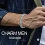 N+NITROLUBE Magnetic Therapy Bracelet for Men Women Silver Stainless Steel Bracelets 7.87 inches Elegant Magnetic Jewelry N+NITROLUBE Magnetic Therapy Bracelet for Men Women Silver Stainless Steel Bracelets 7.87 inches Elegant Magnetic Jewelry