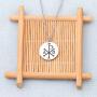 BEKECH Ancient Christian Symbol Jewelry Chi Rho Alpha Omega Symbol Pendant Christogram Necklace Religious Medal Gift for Christian Culture Lovers