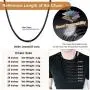 ChainsPro Waterproof Braided Leather Necklace Wax Rope Chain, Customize Available, 2/3mm Width, with Durable Snap Clasp, 16”18'' 20'' 22'' 24'' 26'' 28'' 30''-Send Gift Box