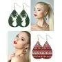 12 pairs Christmas Faux Leather Earrings for Women Girls Christmas tree Earring Teardrop Dangle Earrings Petal Drop Earrings Jewelry 12 pairs Christmas Faux Leather Earrings for Women Girls Christmas tree Earring Teardrop Dangle Earrings Petal Drop Earrings Jewelry