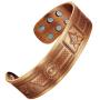 MasonicMan Masonic Pure Copper Magnetic Bracelet Bangle in Gift Pouch