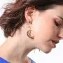 Gmillions Exaggerated Luxury Sun Moon Stars Drop Earrings Rhinestone Earrings for Women Jewelry Vintage Statement Earrings