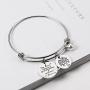 Meibai Grandmother Bracelet Stainless Steel Message Cuff Bangle Personalized Gift for Mother Nana