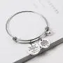 Meibai Grandmother Bracelet Stainless Steel Message Cuff Bangle Personalized Gift for Mother Nana Meibai Grandmother Bracelet Stainless Steel Message Cuff Bangle Personalized Gift for Mother Nana