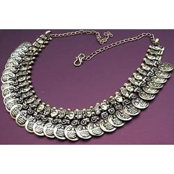 Sansar India Coins Indian Necklace Jewelry for Girls and Women