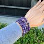 Adabele Natural Gemstone Bracelet 7'' 7.5'' 8 inch Stretchy Chakra Gems Stones 8mm (0.31'') Beads Healing Crystal Quartz Jewelry Women Men Girls Gifts