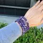 Adabele Natural Gemstone Bracelet 7'' 7.5'' 8 inch Stretchy Chakra Gems Stones 8mm (0.31'') Beads Healing Crystal Quartz Jewelry Women Men Girls Gifts