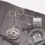 Tigerborg Womens 925 Pure Sterling Silver Handmade Energy and Light Pendant– Exclusive Scandinavian Design Jewelry – Unique gift – Comes with 1mm Sterling Silver Snake Chain Length 18” and a Gift Box