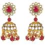 Aheli Ethnic Kundan Pearl Bridal Choker Necklace Earrings with Maang Tikka for Women Girls Indian Traditional Bollywood Fashion Jewelry Set