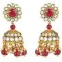 Aheli Ethnic Kundan Pearl Bridal Choker Necklace Earrings with Maang Tikka for Women Girls Indian Traditional Bollywood Fashion Jewelry Set