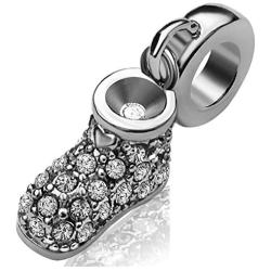 JMQJewelry Shoe Dangle Birthstone Charms for Bracelets Women Girl Men Baby Jewelry