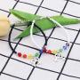SEIRAA 2 Pcs LGBT Lesbian Pride Jewelry Rainbow Pride Month Gift Lesbian Couple Bracelets Rainbow Friendship Gift