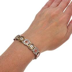 PammyJ Western Tri-Tone Faux 12 Gauge Shotgun Shell Stretch Bracelet