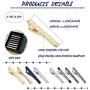 Hanpabum 8pcs Tie Bar Clips for Men Tie Clip Set for Regular Ties Mens Wedding Business Jewelry with Gift Box