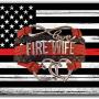 Firefighters Wife Gift, Fire Wife Bracelet, Proud Firefighters Wife Charm Bracelet - Makes Perfect Wife Gifts