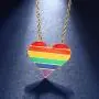 beautlace Customized LGBT Necklaces 18K Gold Plated Rainbow Love Heart Triangle Pendant Gay Lesbian Pride Jewelry for Men and Women beautlace Customized LGBT Necklaces 18K Gold Plated Rainbow Love Heart Triangle Pendant Gay Lesbian Pride Jewelry for Men and Women