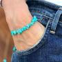 Turquoise Network Gemstone Bracelet Adjustable Size Bolo Clasp (Choose Color)
