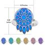 Fun Jewels Dream Catcher Color Change Mood Ring, Retro Bohemian Jewelry, Gift for Women Girls, Size Adjustable