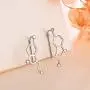 JZMSJF Serotonin Climber Earring 925 Sterling Silver Molecule Earrings Neurotransmitter Chemistry Science Jewelry for Women Girls Teens JZMSJF Serotonin Climber Earring 925 Sterling Silver Molecule Earrings Neurotransmitter Chemistry Science Jewelry for Women Girls Teens