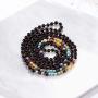 Cat Eye Jewels 6mm 8mm 48 59 Inch Long Beaded Multi Layered Mala Bead Strand Necklace for Women Men Girls