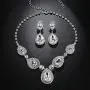 mecresh Bridal Teardrop Jewelry Sets, Crystal Wedding Necklace Earrings Sets Jewelry Engagement mecresh Bridal Teardrop Jewelry Sets, Crystal Wedding Necklace Earrings Sets Jewelry Engagement
