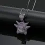 KMASAL Jewelry Unisex Exquisite Bubble Pendant Hip Hop Iced Out Rhinestone Crystal Necklace 18K Gold Plated with 24” Stainless Rope Chain for Men Women KMASAL Jewelry Unisex Exquisite Bubble Pendant Hip Hop Iced Out Rhinestone Crystal Necklace 18K Gold Plated with 24” Stainless Rope Chain for Men Women
