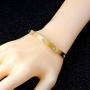 LINFENG Love Friendship Bangle Bracelet with Crystal Stainless Steel Hinged Fashion Jewelry Birthday Present Gifts