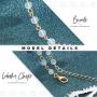 Hermashy Boho Choker Necklace Gold Short Necklaces Chain Opal Jewelry Adjustable for Women and Girls