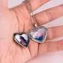 Fanery Sue Personalized Heart Locket Necklace That Holds Pictures Memory Photo Lockets Custom Any Photo Text&Symbols
